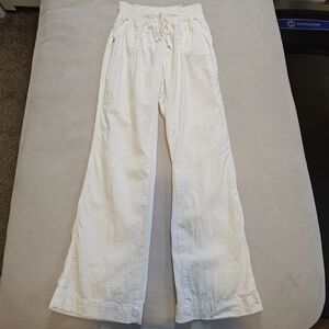Ci Sono | Linen Collection White Linen Pants Relaxed Fit Size Medium
